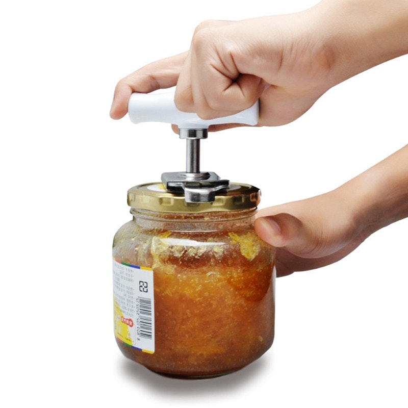 Can Opener Jar Bottle Adjustable Manual Stainless Steel Easy Kitchen Tool